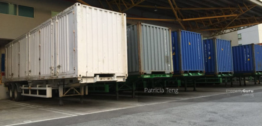 B2 Industrial Space Changi South w fitted Aircon Office Containers’ Loading Bay near Spore Expo (D17)